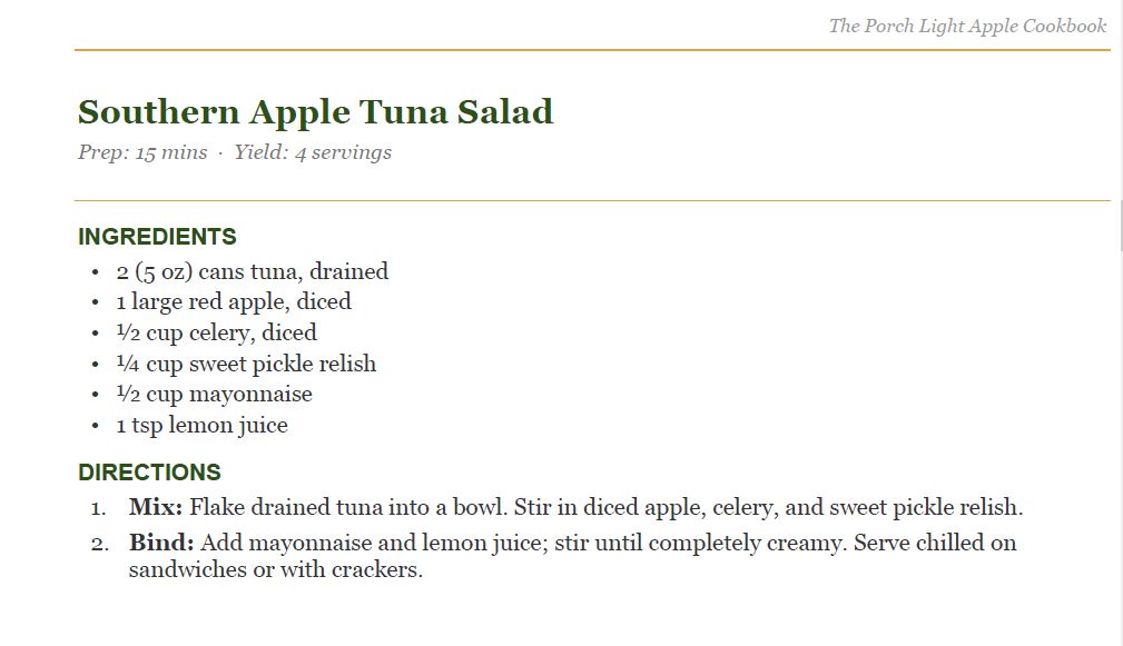 The Porch Light Apple Cookbook: 100 Family-Favorite Apple Recipes